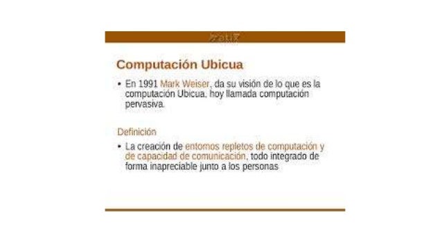 computacion pervasiva